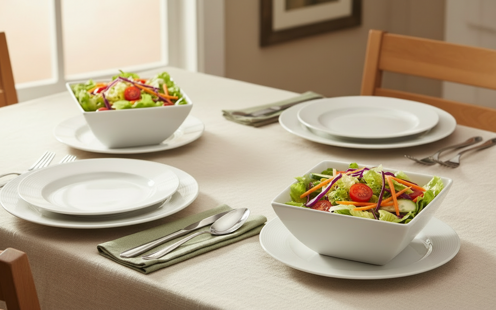 BonBistro Ensaladeras Yong Squito 23 x 23 cm - 2 piezas