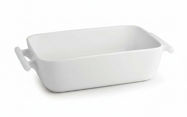 BonBistro Fuente para horno Yong Squito - Blanco - 20 x 14 x 6 cm / 1.1 Litros - 2 piezas