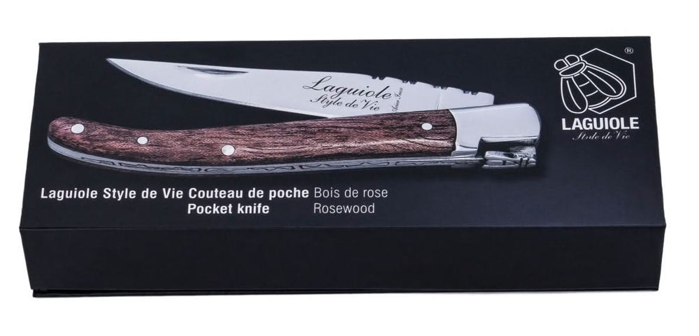 Navaja Laguiole Style de Vie Madera de rosa